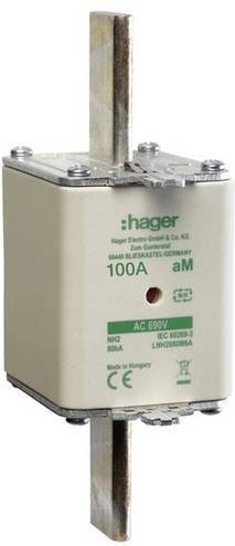 Hager NH-Sicherung LNH2100M6A 100A Set mit 3 Stück in Weiß - Bild 1