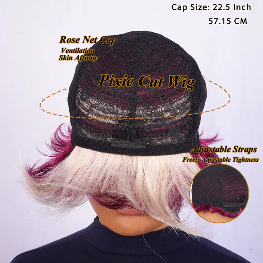OYM HAIR Pixie-Perücke, Echthaar, Damen - Bild 6