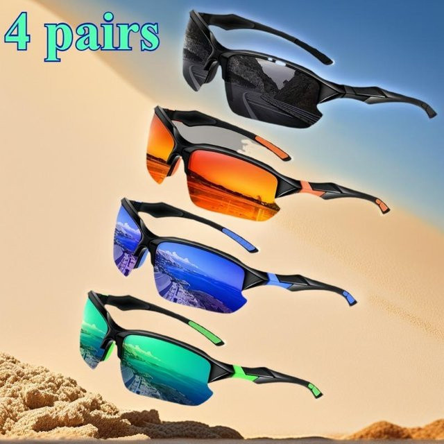 Sportsonnenbrille BC-Warm Home, semi-rimless, black, multicolour - Bild 1