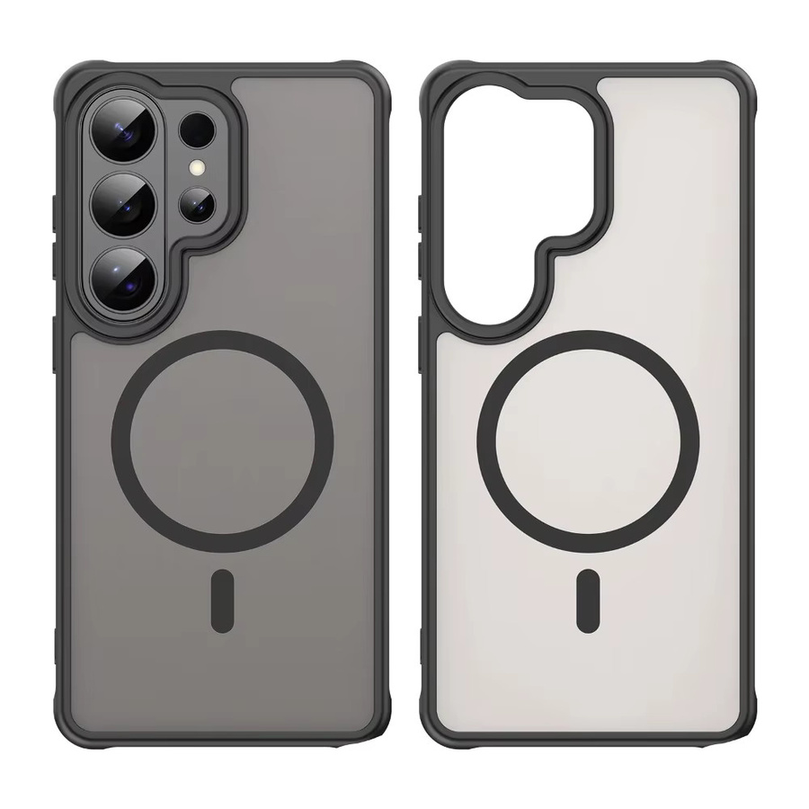 RYWILL Stoßfeste Handyhülle für Samsung Galaxy S26 Ultra, S26+ und S26 Plus mit magnetischer kabelloser Ladefunktion in Schwarz - Bild 2