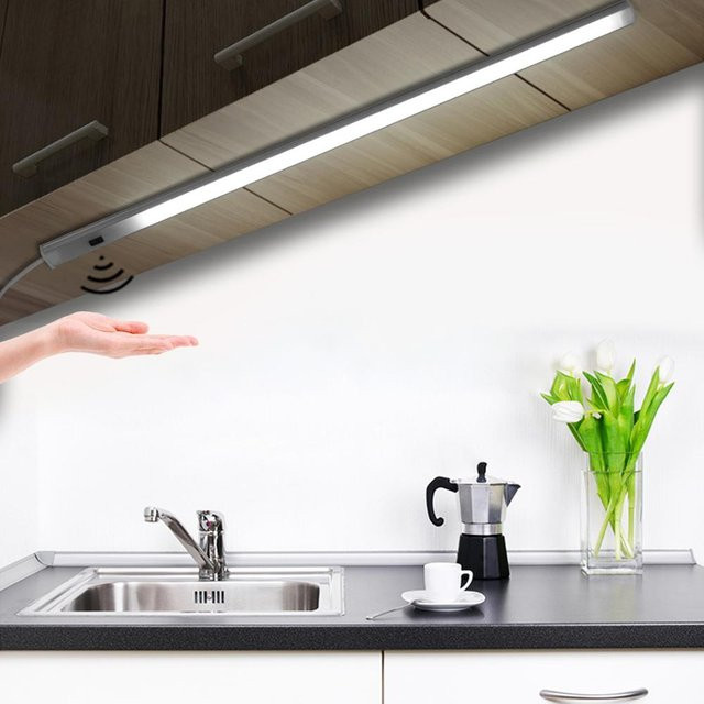 Rybakov LED Aluminium-Profil-Lichtleiste in Silber für Küchenschrankbeleuchtung, Hintergrundbeleuchtung und Weihnachtsdekoration - Bild 1