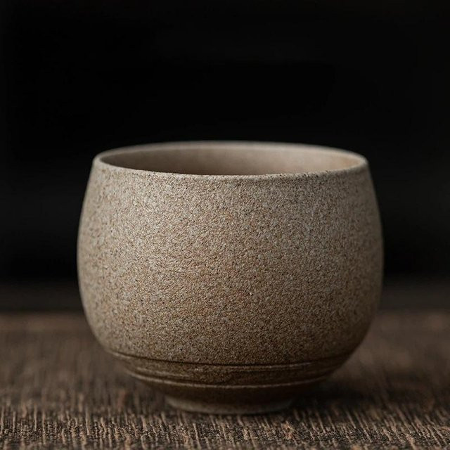 Bking Espresso Tasse aus Grobkeramik in Beige, 80 ml - Bild 1