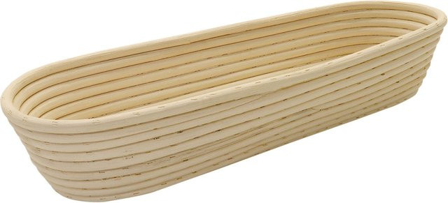 Schneider Brotform Gärkorb mit geflochtenem Boden in Natur/Beige, B/T/H: 32,0 x 13,0 x 8,5 cm - Bild 1
