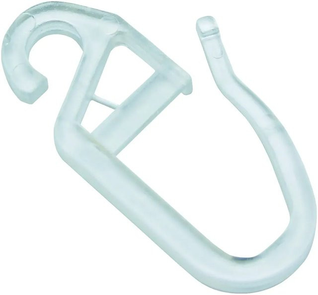 Gardinia Faltenlegehaken aus Kunststoff in Transparent, 10er Pack - Bild 1