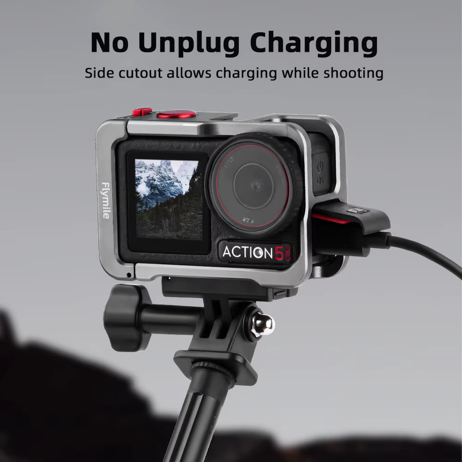 Flymile 5-Käfig Metallschutzhülle für DJI Osmo Action 5 Pro mit Erweiterungshalterungen und Rahmen - Bild 5