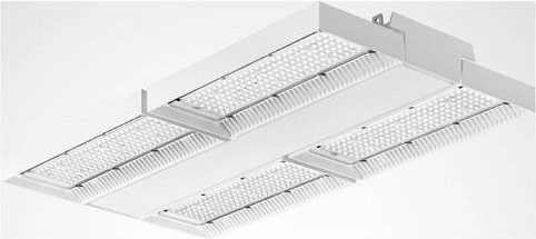 Trilux Mirona Fit LED-Hallenstrahler in Weiß, dimmbar, IP65, 6500K, B/H/T: 80 x 63 x 34,2 cm - Bild 1