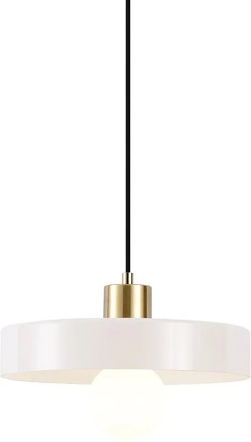 QAZQA Retro Hängelampe Jina in Gold mit beigem Glas - Bild 1