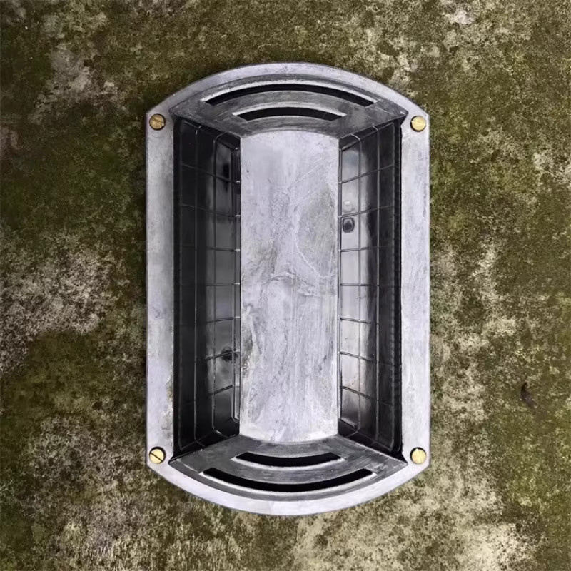 Lava Ball Wandleuchte im Retro Industrie-Stil aus Aluminium in Silber mit transparentem Glas und E27 Fassung für Garten, Balkon und Außenbereich - Bild 3