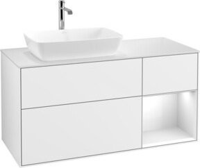 V&B Waschtischunterschrank Finion in Weiß lackiert, Breite: 120 cm, Tiefe: 50,1 cm, Höhe: 50,1 cm - Bild 1