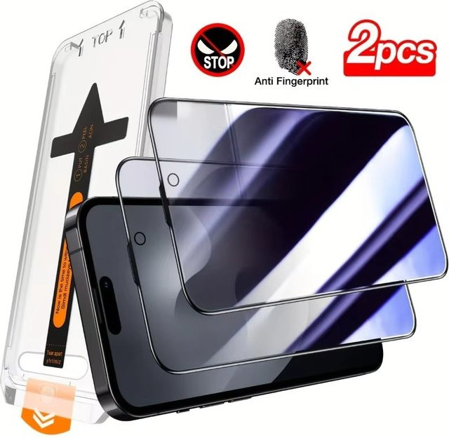ONEVAN 2er Pack Displayschutzfolie aus gehärtetem Glas für iPhone 11, transparent - Bild 1