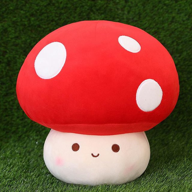 Yiran Health & Beauty Kawaii Pilz Plüsch Puppe, 23cm - Bild 1