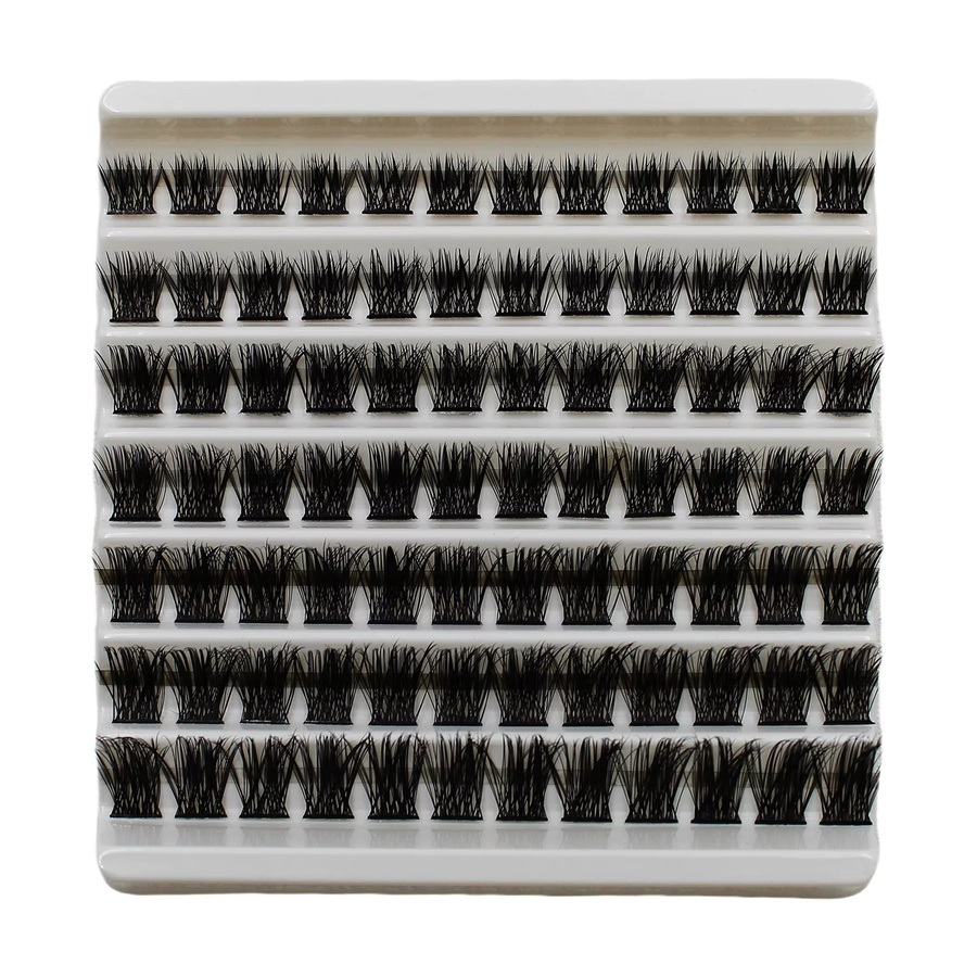 JIEFUXIN Einzelwimpern Cluster, 84 Stück, Lockenwirkung, Unisex - Bild 6