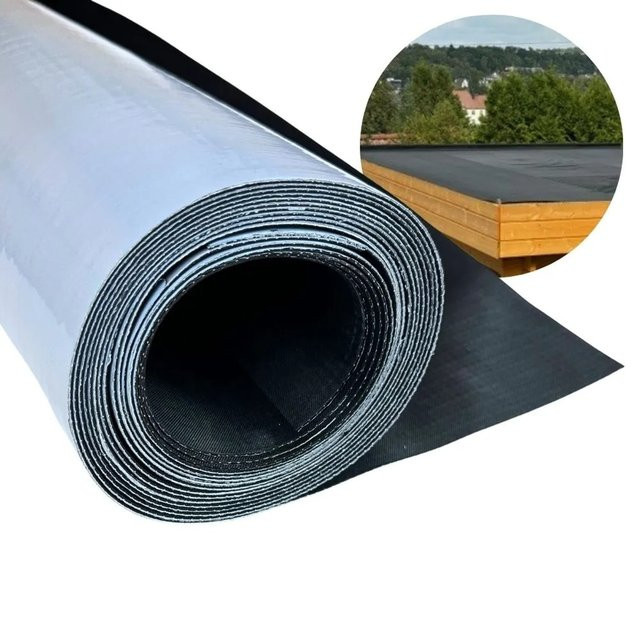 HSS EPDM Dachfolie EasyStick in Schwarz und Grau mit 15 m² Abdeckung - Bild 1