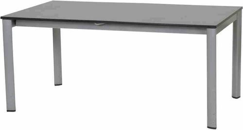 Sieger Ausziehtisch mit Vivodur Tischplatte in Silber, höhenverstellbar und modern für Garten oder Terrasse, Breite: 95 cm, Höhe: 75 cm, Länge: 165 cm - Bild 1