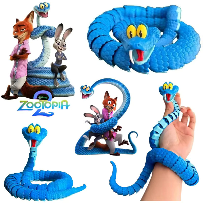 Disney Zootopia 2 Gary-Schlange, Simulations-Spielzeugschlange, beweglich - Bild 2