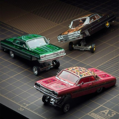 Bburago 1964 Impala LowRider Gypsy Rose, Druckguss-Modellauto, 1:64