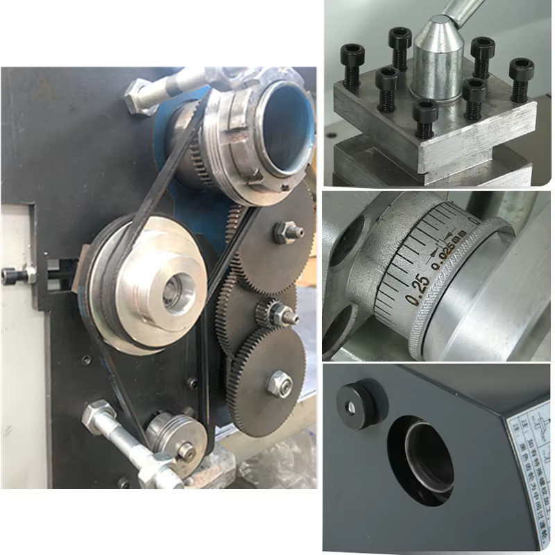LYBGACNC Mini-CNC-Maschine WM210 Halbautomatische hochpräzise Metalldrehmaschine zum professionellen Einfädeln - Bild 3