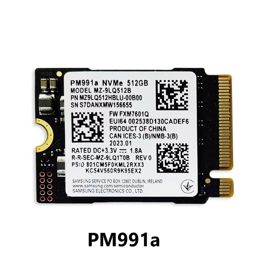 Samsung PM991a NVMe M.2 SSD Internes Solid-State-Laufwerk 256 GB Schwarz - Bild 1