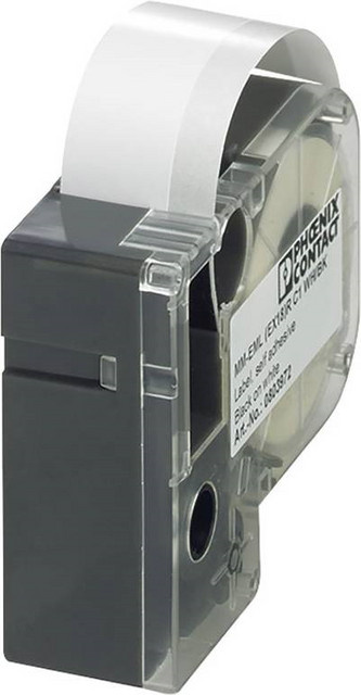 Phoenix Contact Etiketten für Thermotransferdrucker MM-EML (EX10)R C1 WH/BK 80397, Weiß/Schwarz, Aufkleber - Bild 1