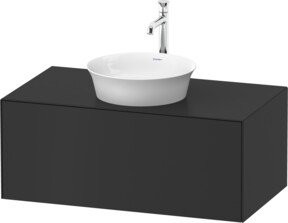 Duravit Waschtischunterschrank White Tulip ohne Aufsatz, Graphit Seidenmatt, B/T/H: 100 x 40,8 x 55 cm - Bild 1