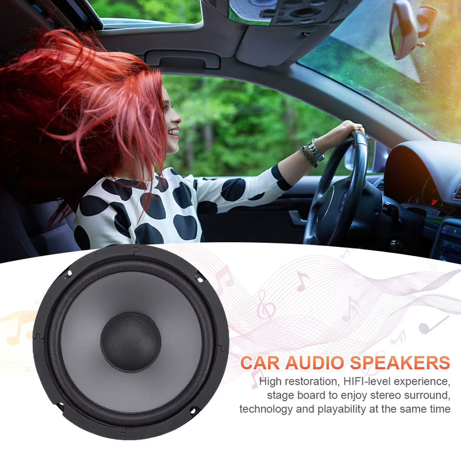 APWIKOGER HiFi Koaxial-Subwoofer Vollbereichs-Car-Audio-Lautsprecher in Schwarz mit 600W Leistung - Bild 3