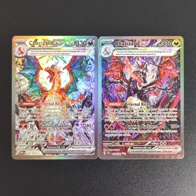 FUNISM Proxy Pokemon Glurak EX Obsidian Flames Paldean Fates, Spielkarten-Sammlung, Englisch - Bild 3