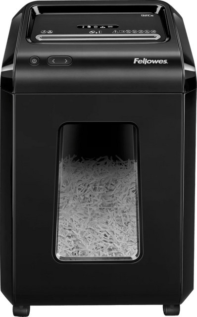 Fellowes Powershred 92Cs Aktenvernichter in Schwarz - Bild 1