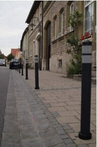 TEMKA Flexi Poller Kapa in Anthrazit, Höhe: 62 cm - Bild 1