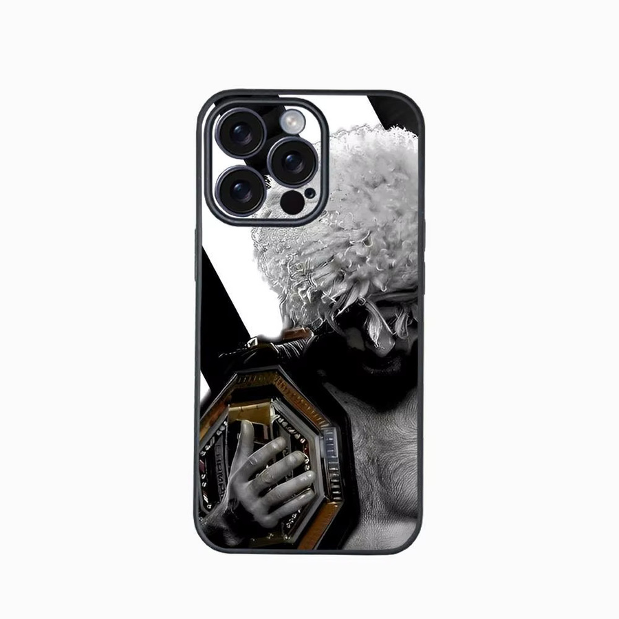 Khamzat Chimaev Der Adler Handyhülle für iPhone 12 bis 16 Pro Max Plus in Schwarz Softshell - Bild 3