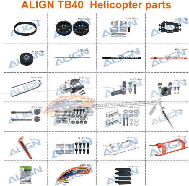 JDHMBD TB40 Ersatzteile RC Hubschrauber, Carbon Faser, Zubehör - Bild 1