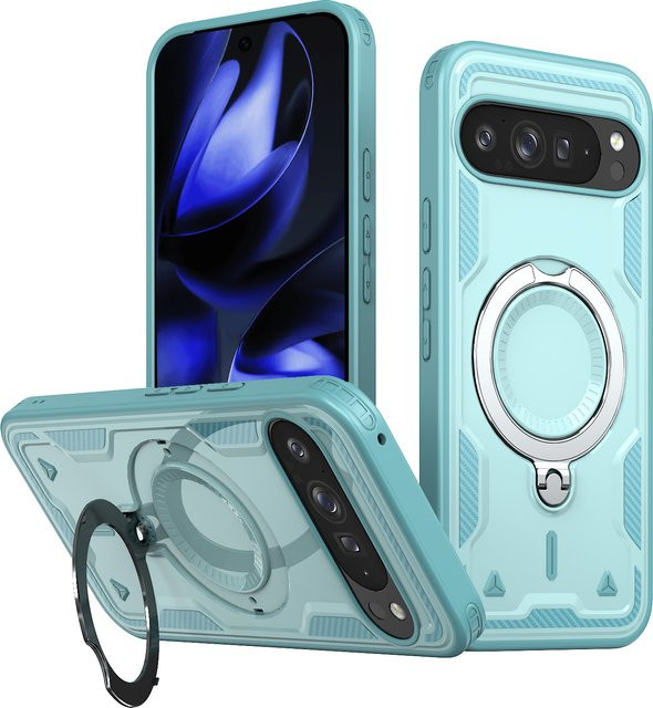 Robuste MagSafe Schutzhülle für Google Pixel 10, 9 Pro XL, 10A und 9A in Lila – Militärische Stoßfestigkeit mit magnetischer kabelloser Ladefunktion - Bild 1