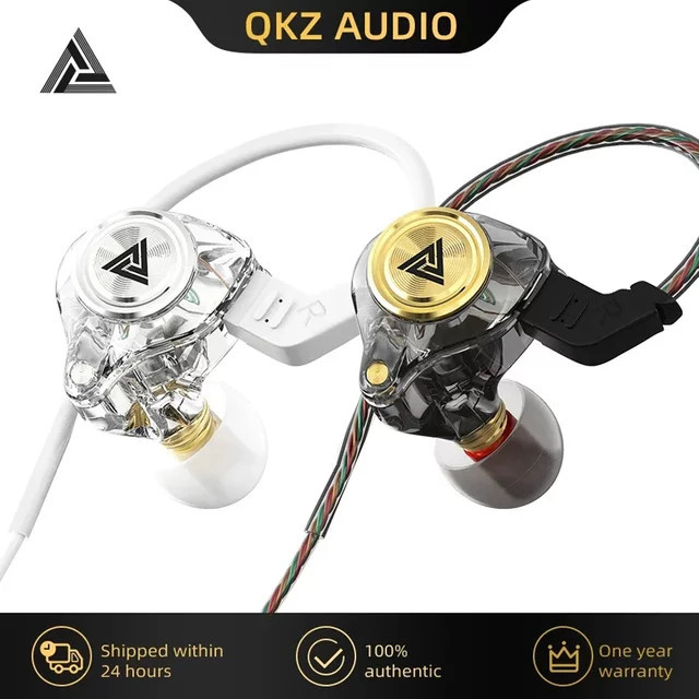 QKZ AK3 FiLe In-Ear Kopfhörer mit Mikrofon, HiFi-Musikmonitor und Geräuschunterdrückung, Farbe: Lila - Bild 1