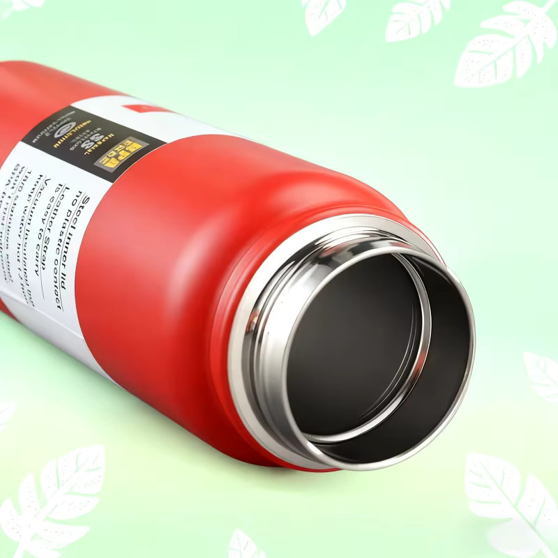 JUSTINLAU Outdoor Thermos Wasserflasche mit Tee-Filter aus Edelstahl, isolierte Sportflasche, Weiß, 600 ml oder 800 ml - Bild 4