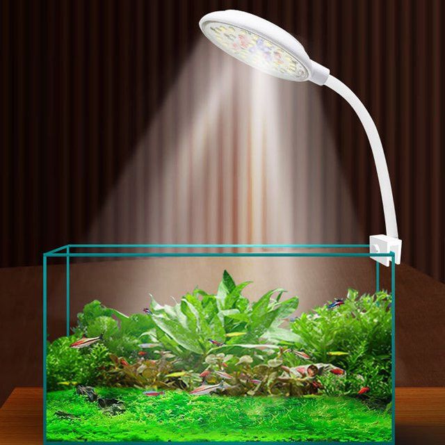 Findixpet LED Aquarium Clip-Licht mit Farbwechsel und Spritzwasserschutz für Wasserpflanzen - Bild 1