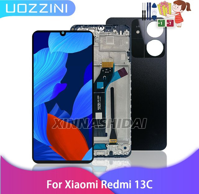 Xiaomi Redmi 13C LCD Display mit Touchscreen Digitizer Montage in Schwarz für 23100RN82L 23106RN0DA 23108RN04Y Ersatzteile - Bild 1