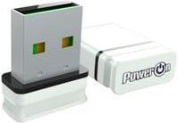 Inter-Tech DMG-02 Wi-Fi 4 USB Nano WLAN-Adapter, Single-Band, Weiß - Bild 1