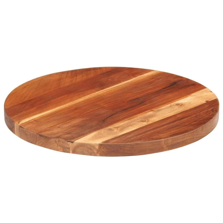 vidaXL Tischplatte aus Massivholz Palisander rund, braun, Durchmesser: 40 cm - Bild 2