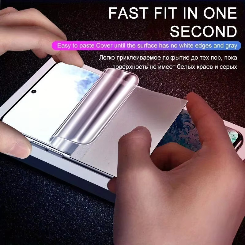 2er-Pack Weiche Hydrogel Displayschutzfolien für Samsung Galaxy S25 Edge S24 FE S23 S22 S21 Plus Ultra Transparent - Bild 3