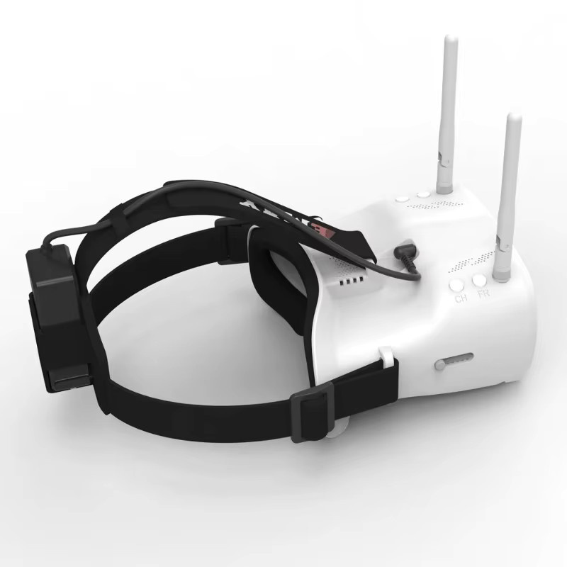 Emax Tinyhawk FPV-Brille Diversity Goggle mit 4,3 Zoll Display und Dual-Antennen in Weiß - Bild 2