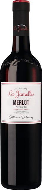 Les Jamelles Merlot Rotwein, 2024, Languedoc-Roussillon, trocken, 0,75 l - Bild 1