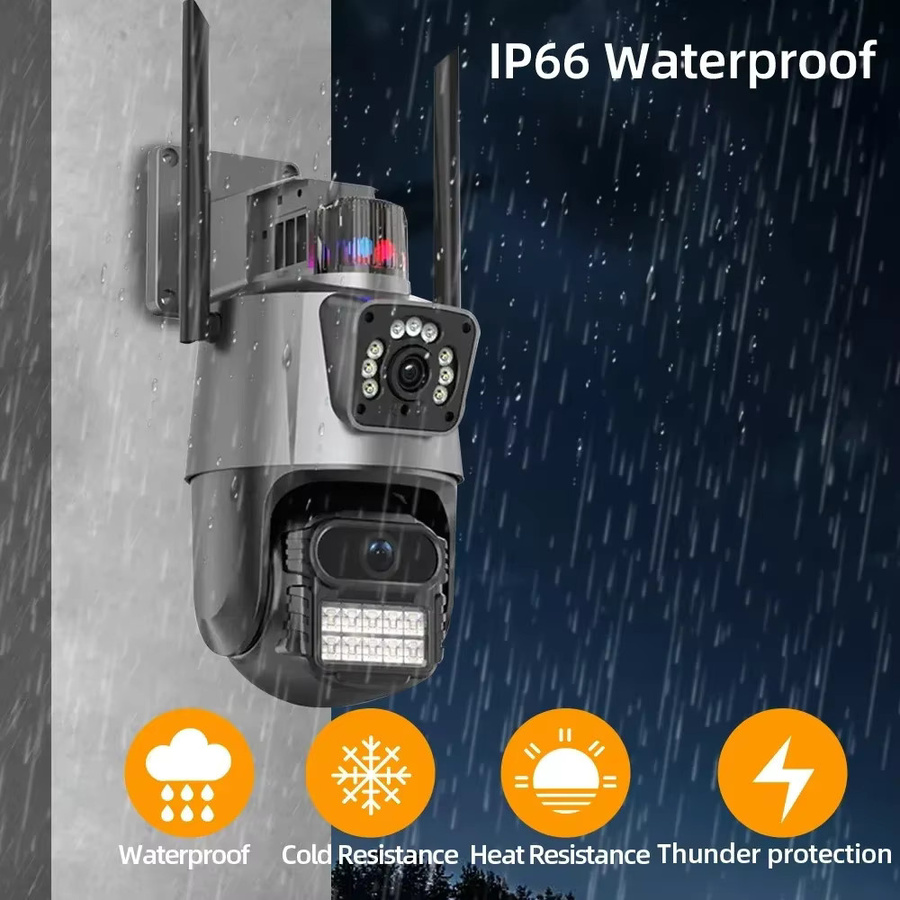 Overscam 10 Kanäle 8MP WLAN PTZ IP Überwachungssystem mit Doppel Linse, Zwei-Wege-Audio und Farb-Nachtsicht - Bild 3