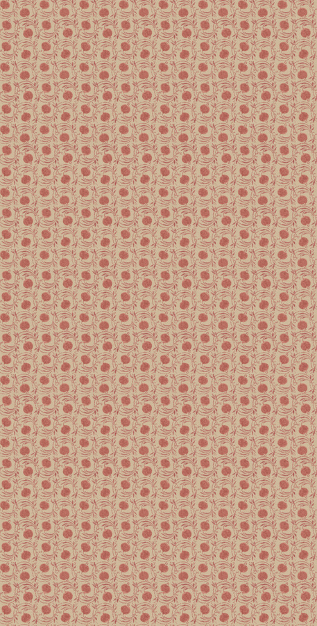 GP & J Baker Tapete Seed Pod in Soft Red, Vlies, Botanisches Design, Abstrakt - Bild 1