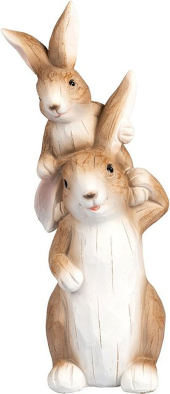 Dekofigur Hasen von viva domo in Braun für Ostern - Bild 1