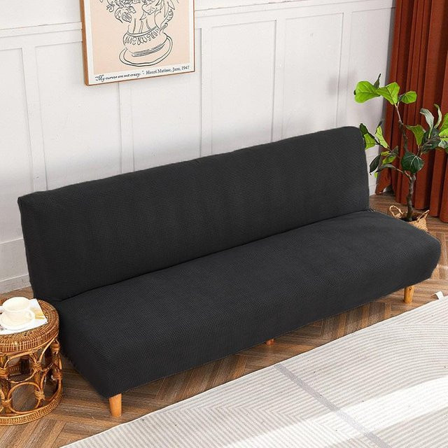 Universeller Stretch-Sofa-Schonbezug in Schwarz, verdickter All-Inclusive-Bezug für Sofamatratzen, passend für 160-185 cm - Bild 1