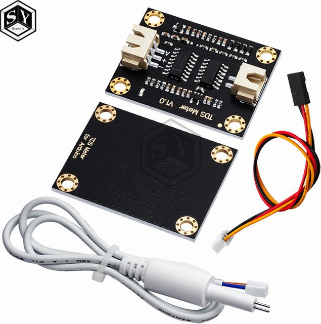 baishundianzi TDS Sensor Meter V1.0 Modul zur Messung der Wasserqualität für Arduino und UNO R3, Schwarz - Bild 1
