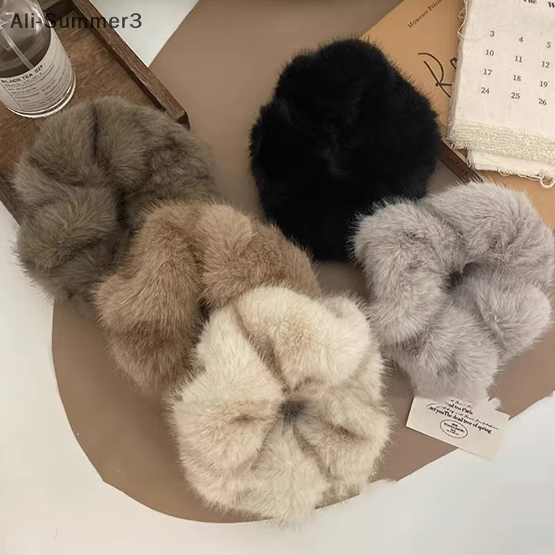Haar-Scrunchies Plüsch, Simulation Nerz, Damen - Bild 2