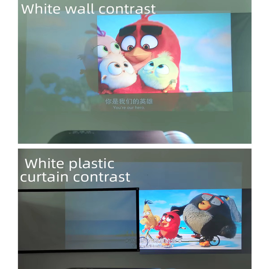 MIXITO Projektionswand aus Metall mit 16:9 Format und Anti-Licht-Effekt, 60 Zoll, tragbar für Zuhause, Büro und Party - Bild 2
