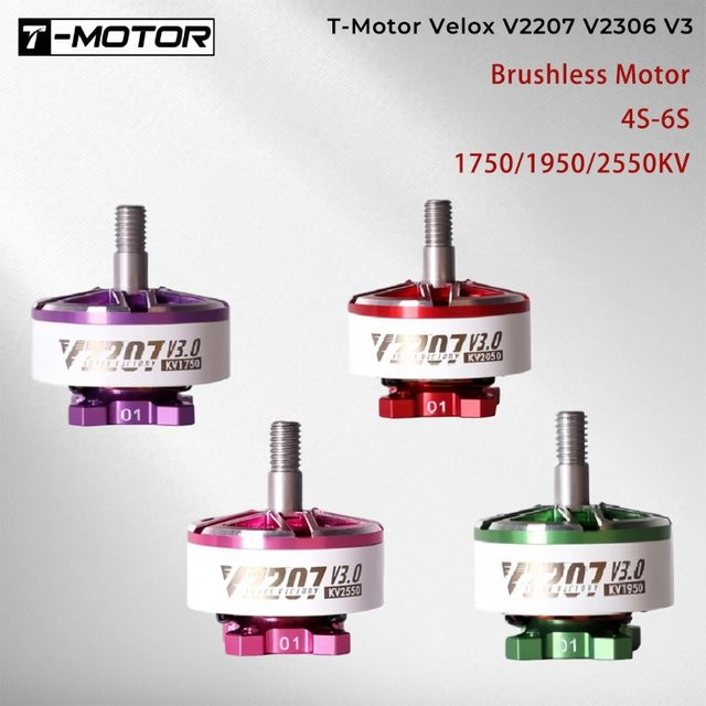 T-Motor Velox V2207 /V2306 V3 Bürstenloser Motor für FPV Racing Drohne Quadcopter Freestyle RC-Teile - Bild 1