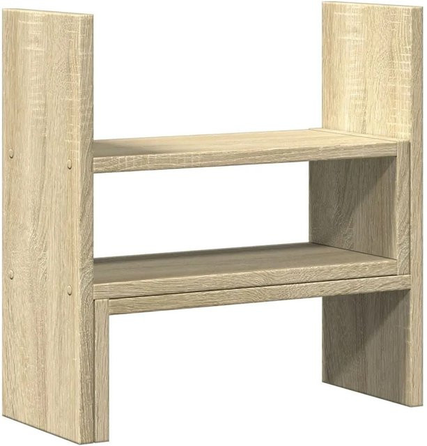 vidaXL Schreibtisch-Organizer verstellbar in Sonoma-Eiche, B/T/H: 40 x 17 x 41 cm - Bild 1