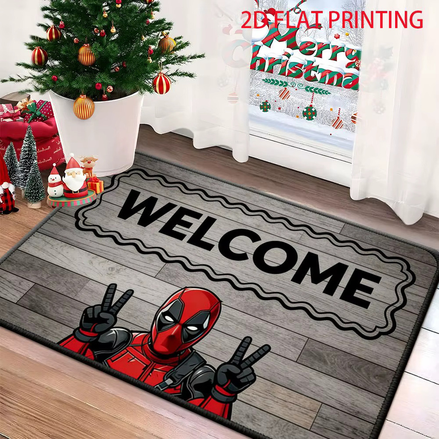 Beast Kingdom Marvel Deadpool Fußmatte aus Polyester, Mehrfarbig, B/T: 60 x 60 cm - Bild 4